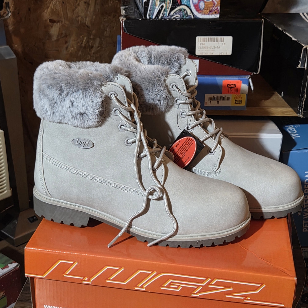 Lugz Women's Glacier Gray Convoy Fur-Lined Boots